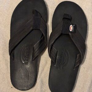 Rainbow Classic Black Sandals
